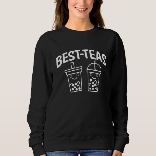 Beste Theesoorten Boba Thee Bubble Thee Partnerloo Trui (Voorkant)