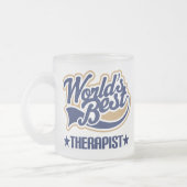 Beste therapist in de wereld matglas koffiemok (Links)
