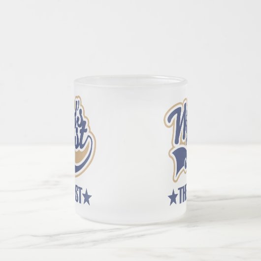 Beste therapist in de wereld matglas koffiemok (Center)