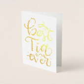 Beste Tia Ever Folie Kaarten (Voorkant)