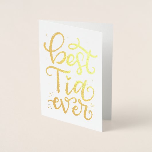 Beste Tia Ever Folie Kaarten (Voorkant)