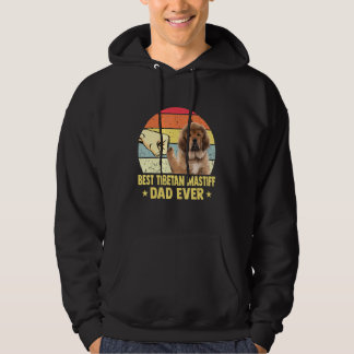 Beste Tibetaanse mastiff vader ooit retro vader Hoodie