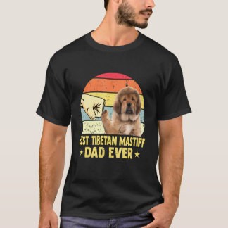 Beste Tibetaanse mastiff vader ooit retro vader T-shirt