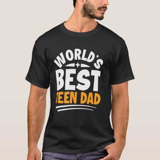 Beste tienerpapa ter wereld t-shirt (Voorkant)