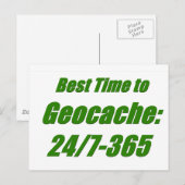 Beste Tijd aan Geocache Briefkaart (Voorkant / Achterkant)