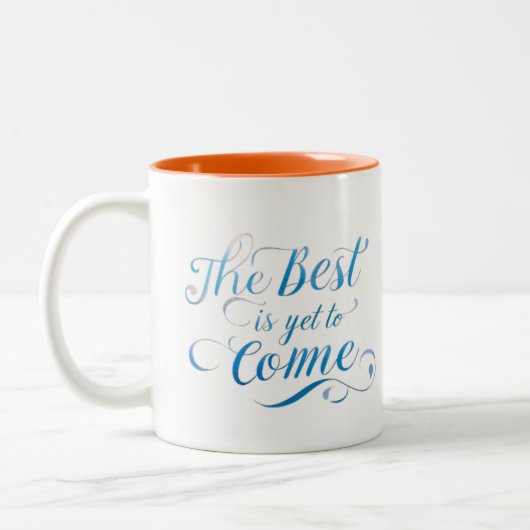 Beste tijd koffiekop tweekleurige koffiemok (Links)