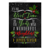 Beste tijd van de buren van het Kerstkerkbord van (Voorkant)