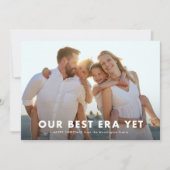 Beste Tijdperk Tot Nu Toe Minimaal Eenvoudig Drie  Feestdagenkaart (Voorkant)