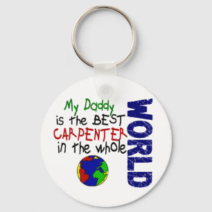 Beste timmerman in de wereld 2 (papa) sleutelhanger