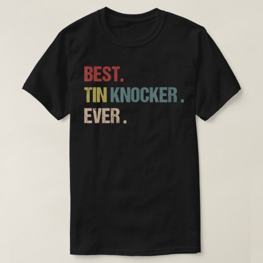 Beste Tin Knocker Ooit Bladmetaal Journeyman HVAC T-shirt (Design voorkant)