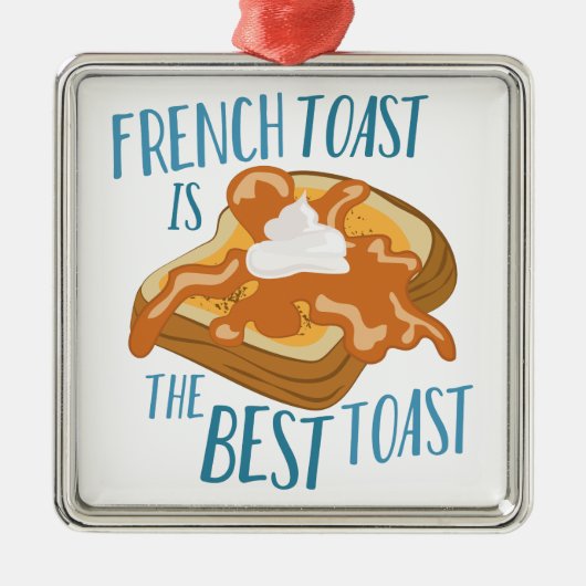 Beste toast metalen ornament (Voorkant)