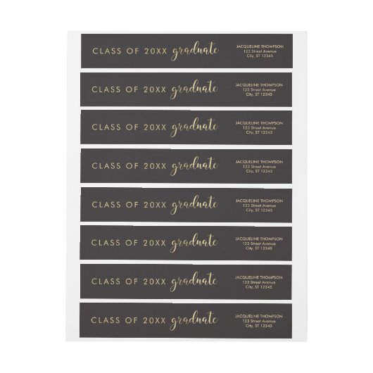 Beste toekomstige bewerkbare KLEUR Afstuderen Labe (Vel)