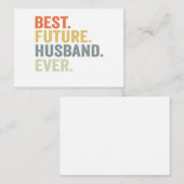 Beste toekomstige echtgenoot ooit echtgenoot te zi notitiekaartje (Voorkant / Achterkant)