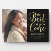 Beste toekomstige EDITABLE-KLEUR-Afstuderen Plaque Fotoplaat (voorkant)