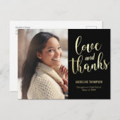 Beste toekomstige EDITABLE KLEUR Hartelijk dank! Briefkaart (Voorkant / Achterkant)