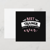 Beste trainer ooit-cadeauidee kaart (Voorkant / Achterkant)