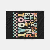 Beste trainer, vermoord me alsjeblieft geen grappi fleece deken (Voorkant (Horizontaal))