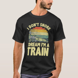 Beste trein voor mannen jongens stoomlocomotief tr t-shirt