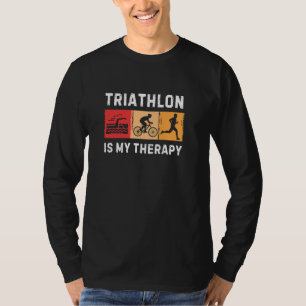 Beste Triathlon Art voor Mannen Vrouwen Triatleet T-shirt