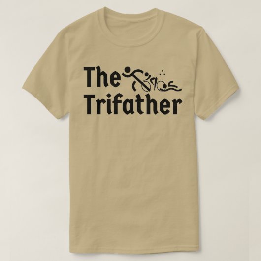 Beste Triathlon vader ooit, ik steun mijn vaders d T-shirt (Design voorkant)