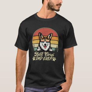 Beste Tricolor Corgi Vader Ooit Retro Hondenvet T-shirt