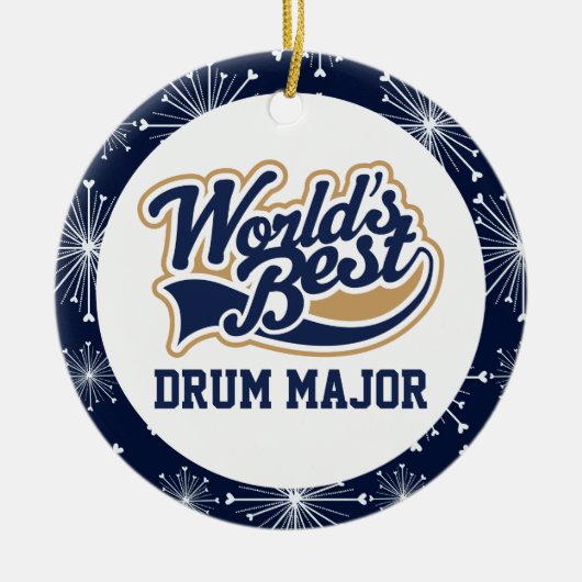 Beste trommelcadeau op de wereld keramisch ornament (Voorkant)