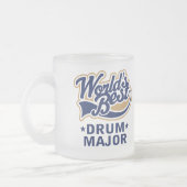 Beste trommelcadeau op school matglas koffiemok (Links)