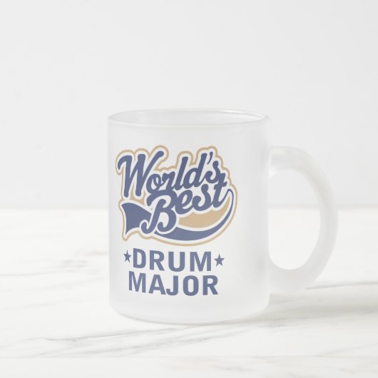 Beste trommelcadeau op school matglas koffiemok (Rechts)