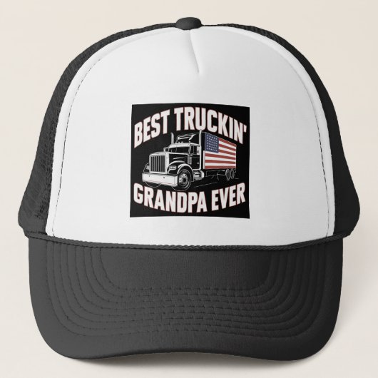 Beste Truckende Opa Ooit Trucker Pet (Voorkant)
