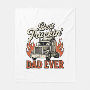 Beste Truckende Papa Ooit Vintage Truck Vader Shir Fleece Deken