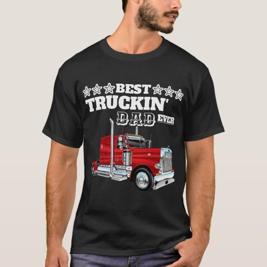 Beste truckende vader ooit t-shirt (Voorkant)