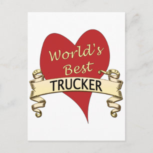 Beste trucker ter wereld briefkaart