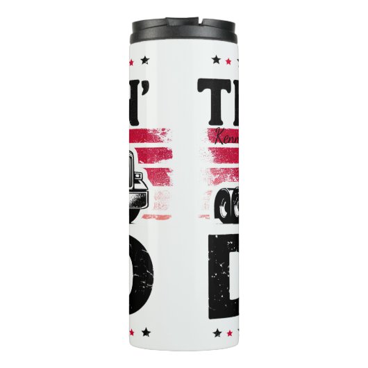 Beste Truckin' Dad ooit: Amerikaans Thermosbeker (Achterkant)