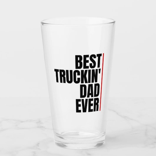 BESTE TRUCKIN' DAD OOIT GLAS (Voorkant)