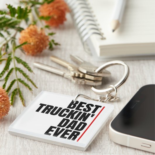 BESTE TRUCKIN' DAD OOIT SLEUTELHANGER (Voorkant Rechts)
