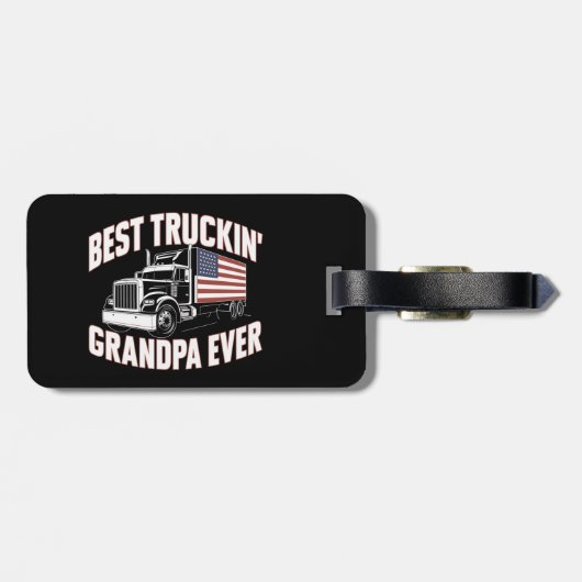 Beste Truckin' Opa Ooit Bagagelabel (Achterkant horizontaal)