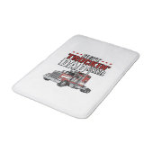 Beste Truckin Vader Ooit Vintage Truck T-shirt Ont Badmat (Gekanteld)