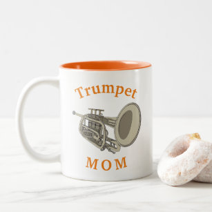 Beste 'Trumpet MOM' ooit! Moederdag Tweekleurige Koffiemok