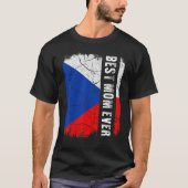 Beste Tsjechische moeder ooit Tsjechische Republie T-shirt (Voorkant)