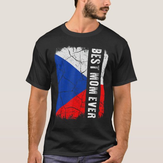Beste Tsjechische moeder ooit Tsjechische Republie T-shirt (Voorkant)