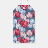 Beste Tulp Bloemige Vrouwen Verjaardag Cadeaulabel (Achterkant)