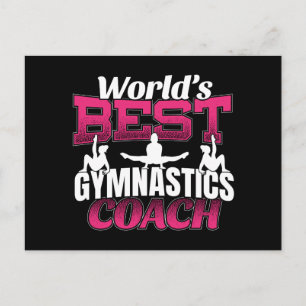 Beste turncoach voor meisjes ter wereld briefkaart