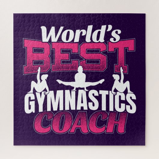 Beste turncoach voor meisjes ter wereld legpuzzel (Verticaal)