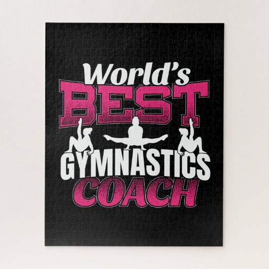 Beste turncoach voor meisjes ter wereld legpuzzel (Verticaal)
