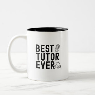 Beste Tutor Ooit Leraar Waardering Tweekleurige Koffiemok
