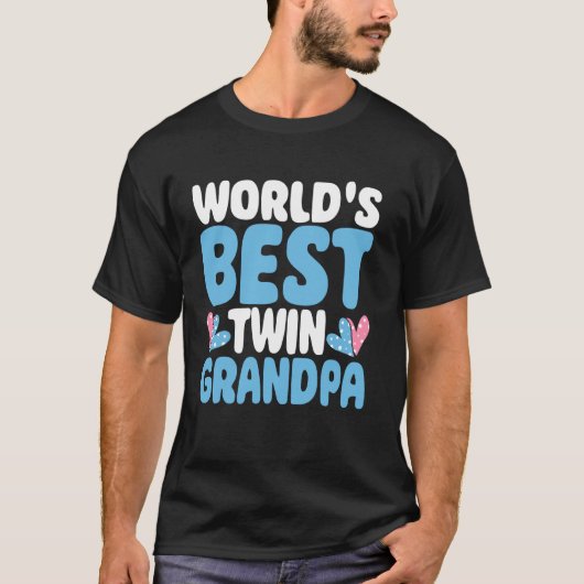 Beste Tweeling Opa ter Wereld T-shirt (Voorkant)