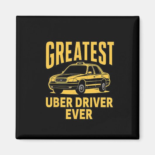 Beste Uber-chauffeur ooit Uber-chauffeur Funny 3 Magneet (Voorkant)
