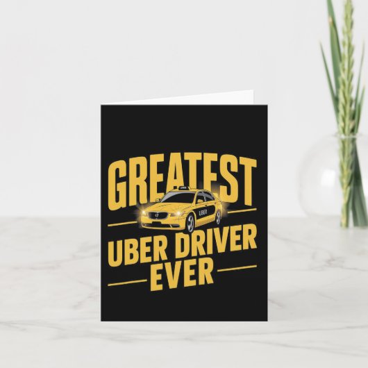 Beste Uber-chauffeur ooit Uber-chauffeur Grappig 1 Kaart (Voorkant)