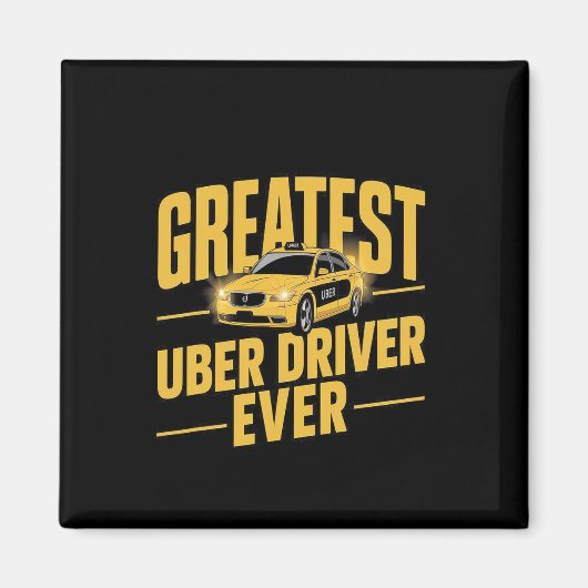 Beste Uber-chauffeur ooit Uber-chauffeur Grappig 1 Magneet (Voorkant)