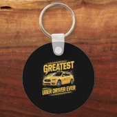 Beste Uber-chauffeur ooit Uber-chauffeur Grappig 1 Sleutelhanger (Voorkant)